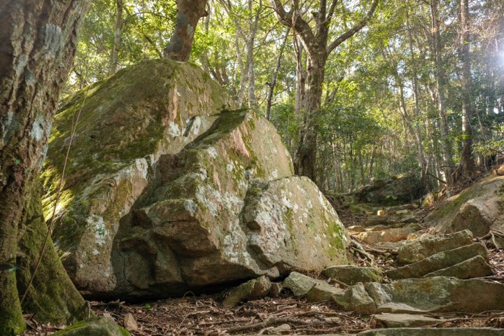 香山寺の岩碑の写真